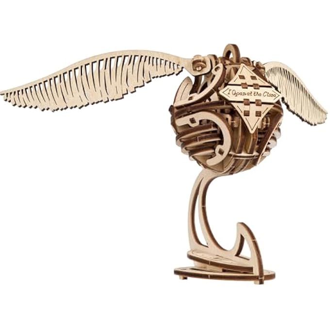 GOLDEN SNITCH HARRY POTTER 3D PUZZLES FOR ADULTS TO BUILD - 3D WOODEN PUZZLES FOR TEENAGERS - ADULT 3D PUZZLE HARRY POTTER SET - 3D MODEL KITS FOR ADULTS - Image 1